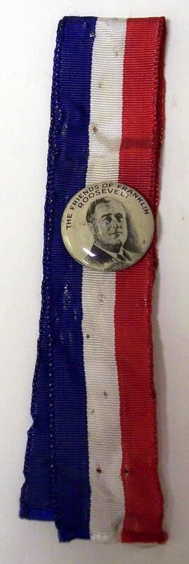 Roosevelt Campaign Button, 1932