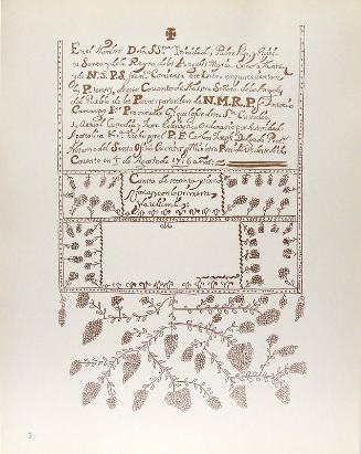 Portfolio of Spanish Colonial Design, Plate 3: Pecos Book of Visitations
