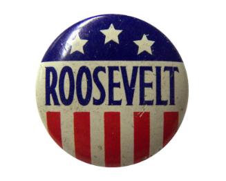 Roosevelt Campaign Button, 1940