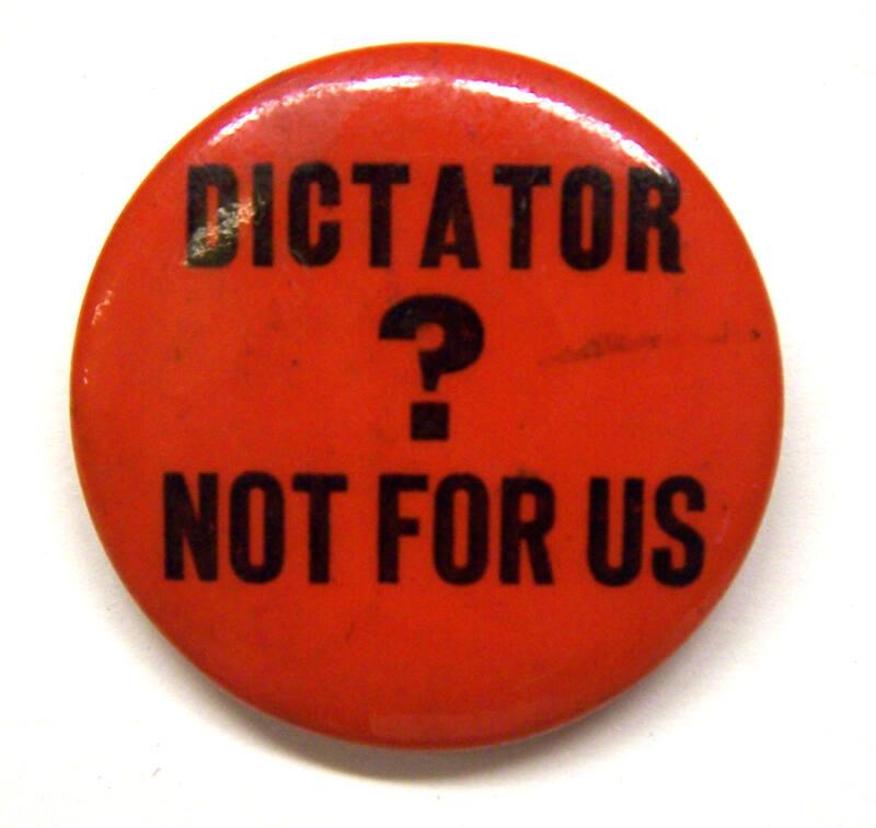 Anti-Roosevelt Campaign Button, 1940