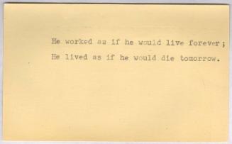 Verse Adapted from a Mohandas Gandhi Aphorism