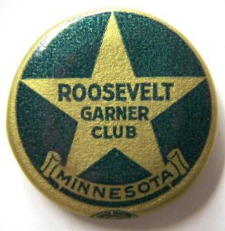 Roosevelt and Garner Campaign Button, 1936