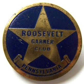Roosevelt and Garner Campaign Button, 1936
