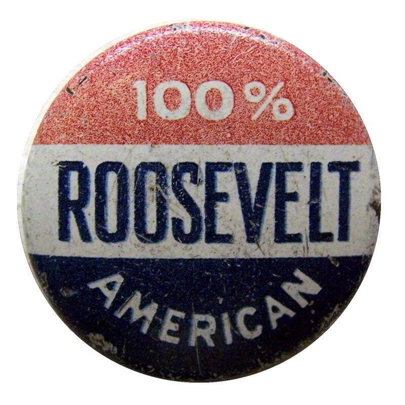 Roosevelt Campaign Button, 1932