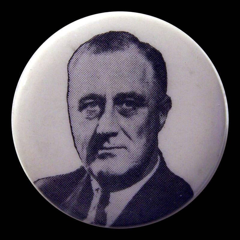 Roosevelt Campaign Button, 1932