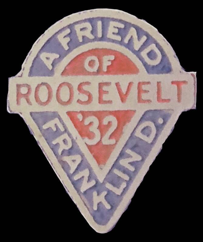 Roosevelt Campaign Button, 1932