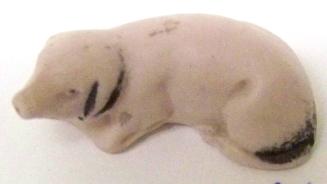 Reclining Pig Figurine