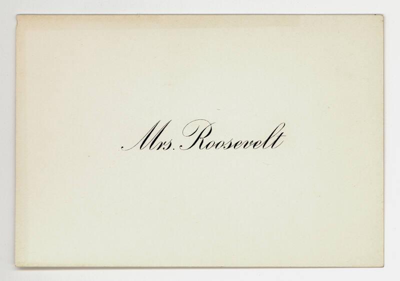 Eleanor Roosevelt Calling Cards