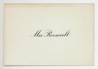 Eleanor Roosevelt Calling Cards