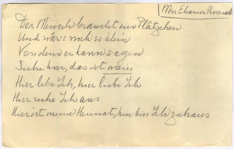 Untitled German Poem