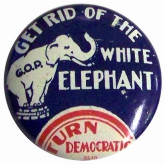 Roosevelt Campaign Button, 1932