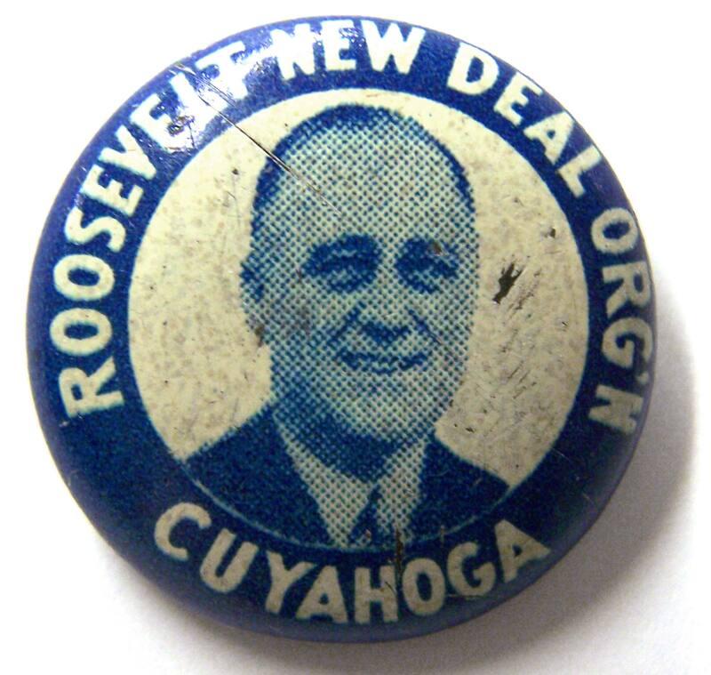 Roosevelt Campaign Button, 1936