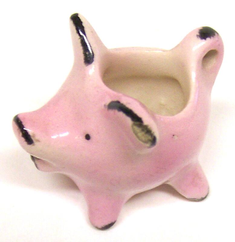 Pig Pitcher Figurine