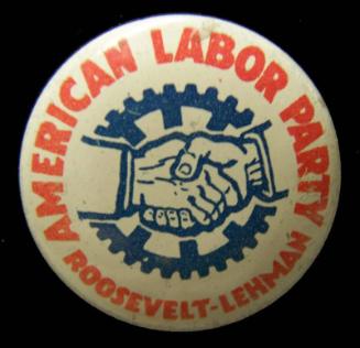 Roosevet and Lehman Campaign Button, 1936
