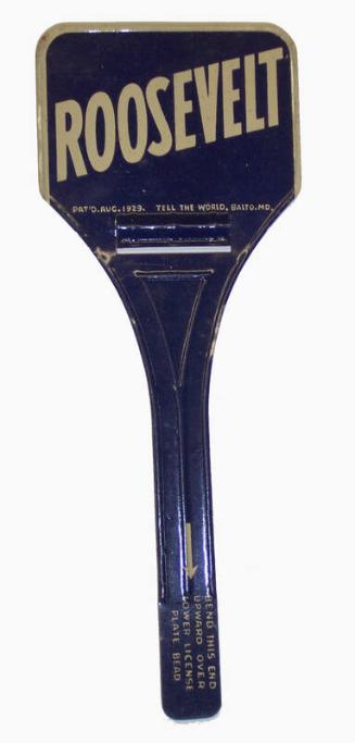 Roosevelt Campaign License Plate Ornament