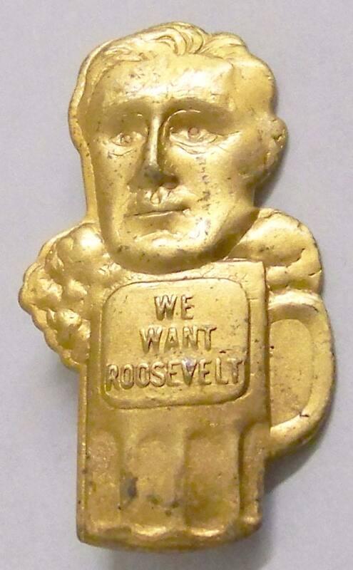 Roosevelt Campaign Pin, 1932