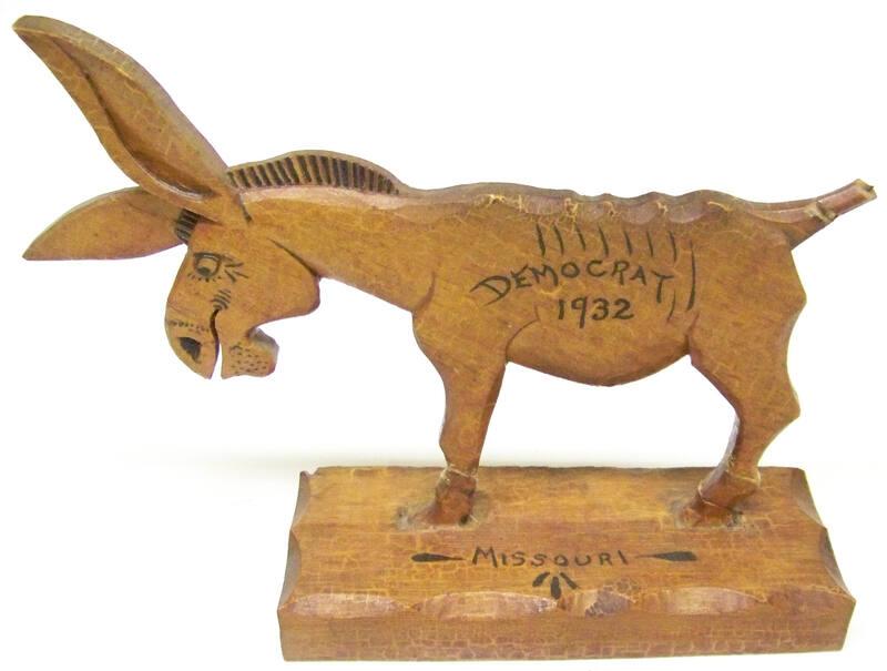 Carved Wood Donkey – Works – Franklin D. Roosevelt Presidential Library