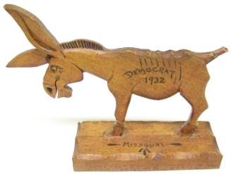 Carved Wood Donkey