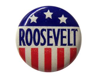 Roosevelt Campaign Button, 1940