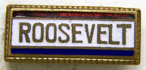 Roosevelt Campaign Pin, 1932