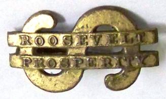 Roosevelt Campaign Pin, 1932