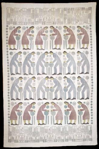 WPA Block Printed Wall Hanging