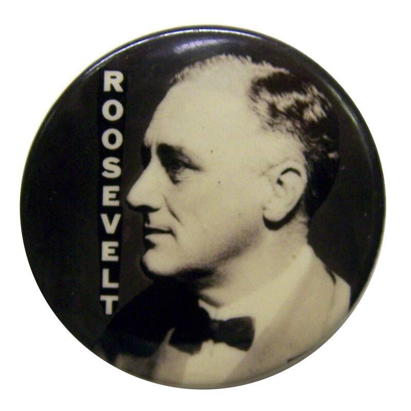 Roosevelt Campaign Button, 1932