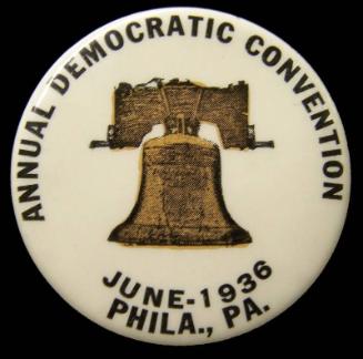 Democratic Convention Button, 1936