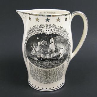 Revolutionary War Naval Battle Commemorative Pitcher