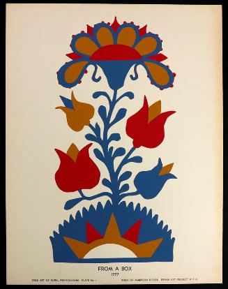 Folk Art of Rural Pennsylvania, Plate 1: From a Box, 1777