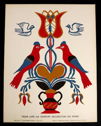 Folk Art of Rural Pennsylvania, Plate 15: From Late 18th Century Decoration on Paper