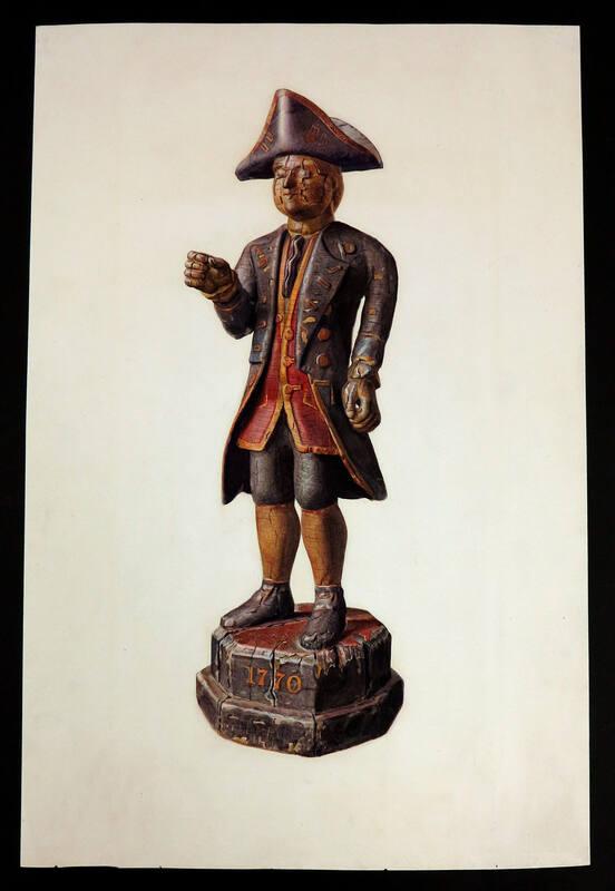 "Little Admiral" Carved Shop Figure