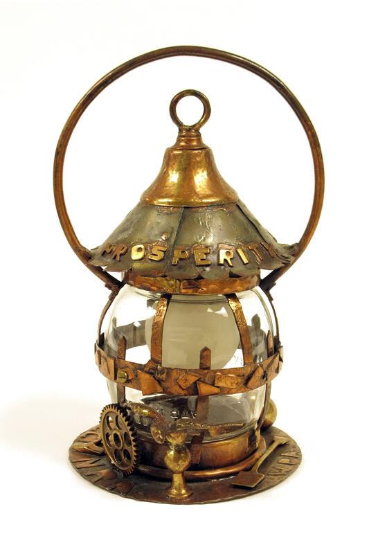 Scrap Metal Lamp