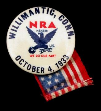 National Recovery Administration (NRA) Member Button