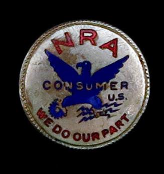 National Recovery Administration (NRA) Consumer Lapel Stud