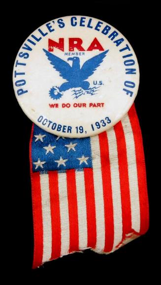 National Recovery Administration (NRA) Member Button