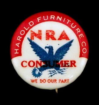 National Recovery Administration (NRA) Consumer Button