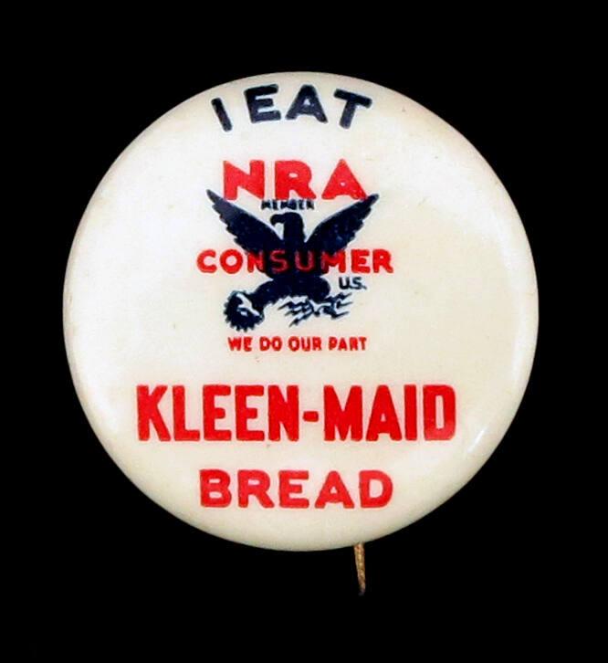 National Recovery Administration (NRA) Consumer Button