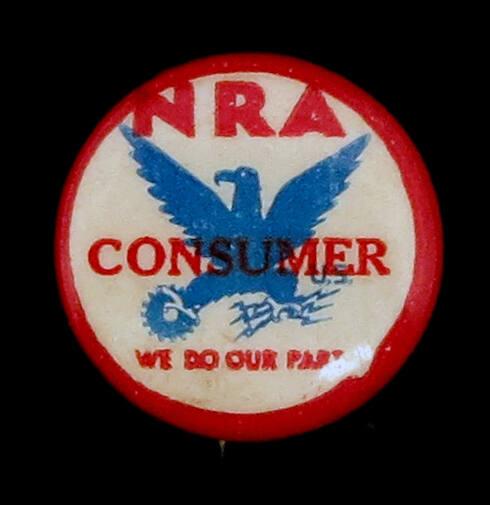 National Recovery Administration (NRA) Consumer Button