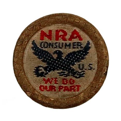 National Recovery Administration (NRA) Consumer Button
