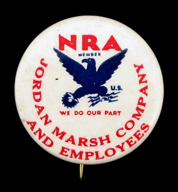 National Recovery Administration (NRA) Member Button