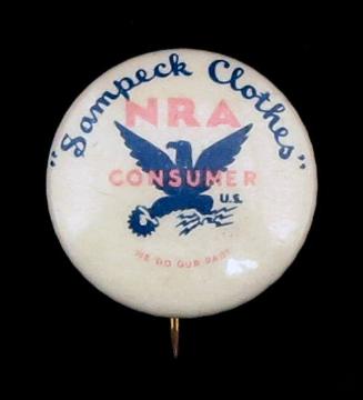 National Recovery Administration (NRA) Consumer Button