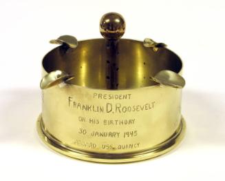 USS Quincy Cigar Ashtray