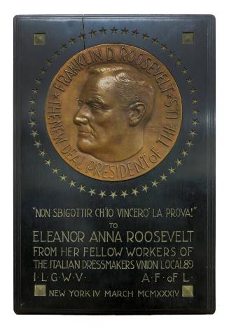 Italian Dressmakers Union Local 89 Plaque