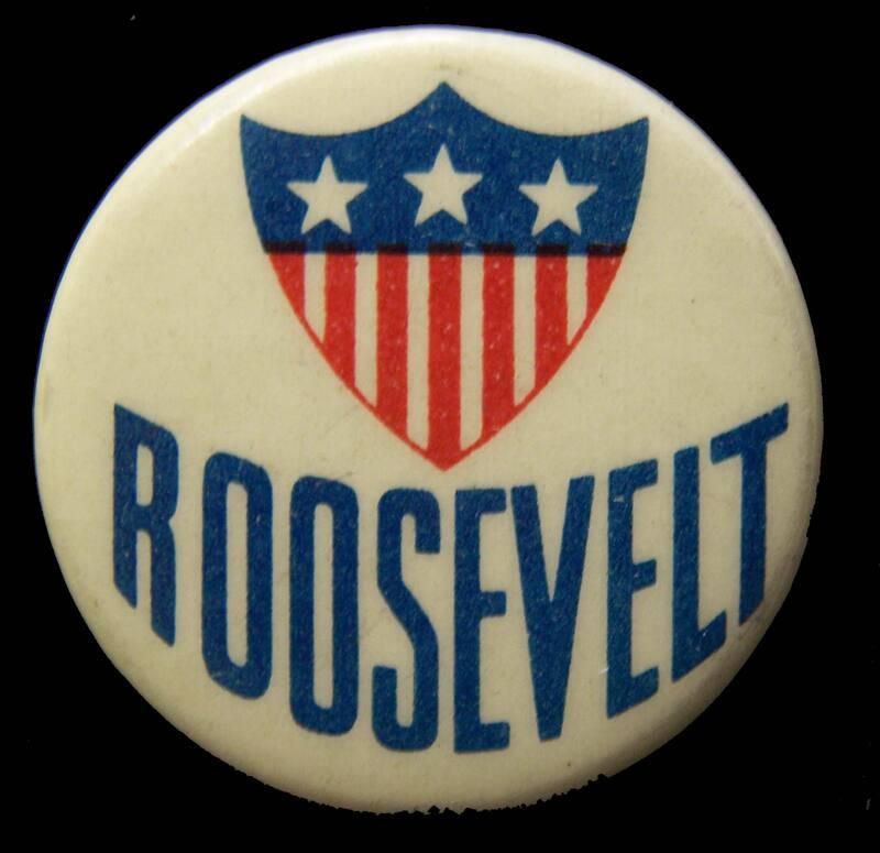 Roosevelt Campaign Button, ca. 1936
