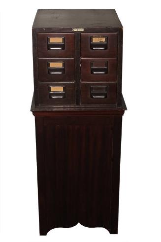 Card Catalog File Cabinet