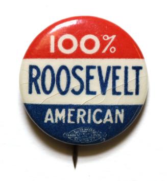 Roosevelt Campaign Button, 1932