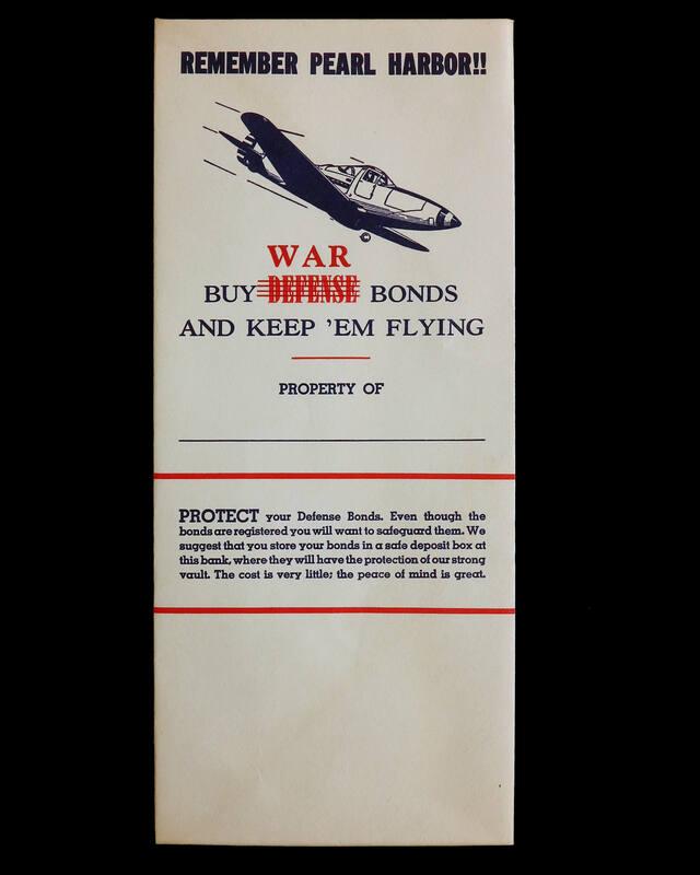 Remember Pearl Harbor War Bond Envelope