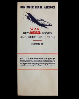 Remember Pearl Harbor War Bond Envelope