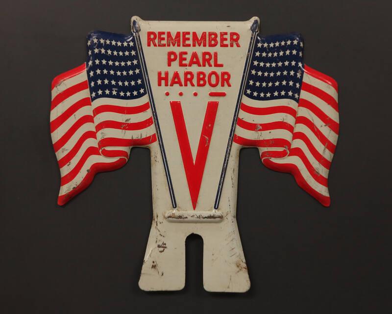 Remember Pearl Harbor License Plate Ornament